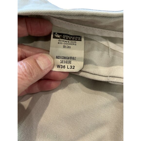 Dockers Recode Men's Beige Khaki Pants 100% Cotton W36 L32 - Picture 4 of 8